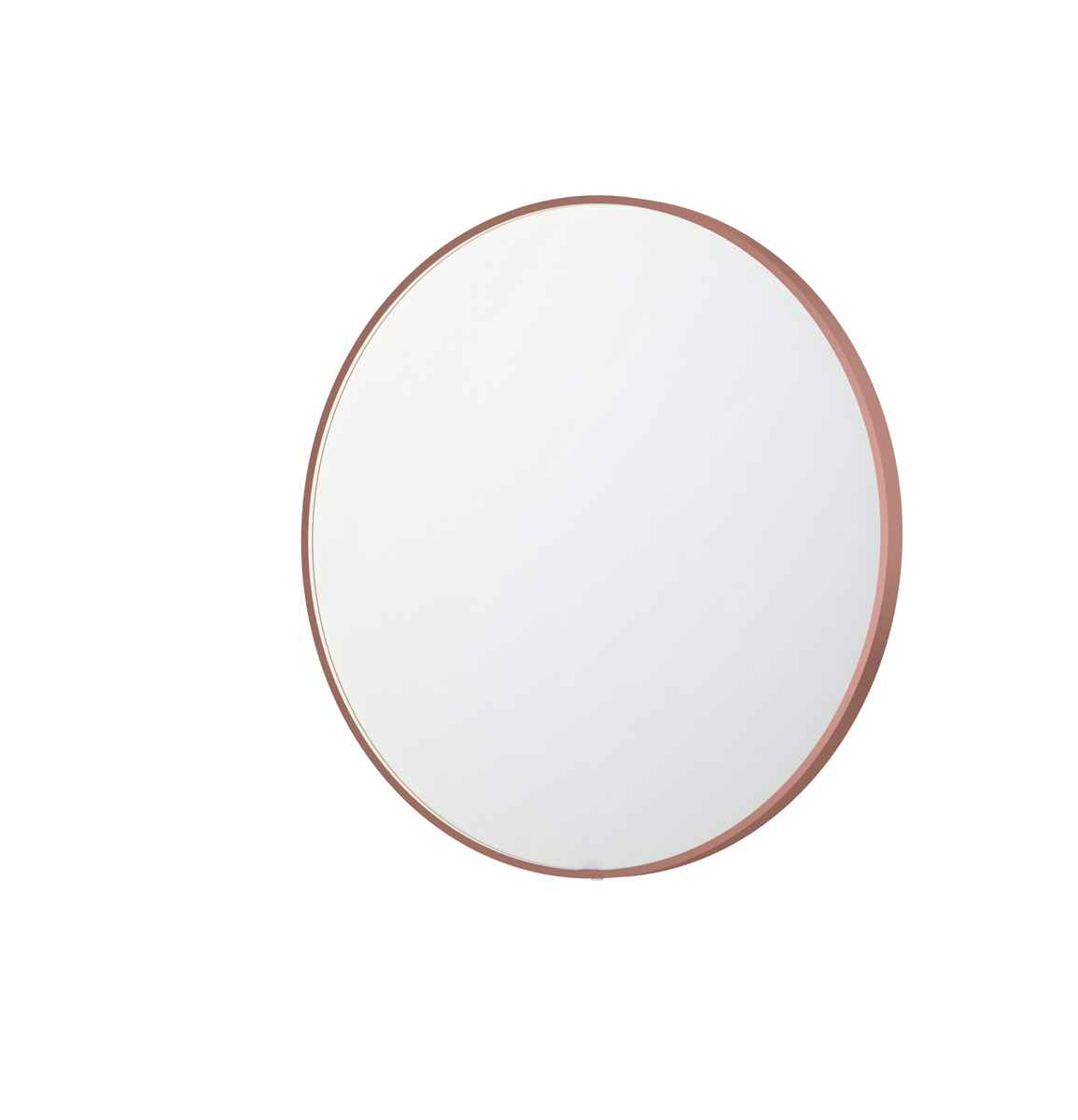 Ink SP24 spiegel rond in kader 100cm directe LED - geborsteld koper
