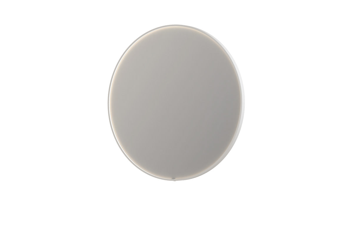 Ink SP24 spiegel rond in kader 120cm directe LED - mat wit