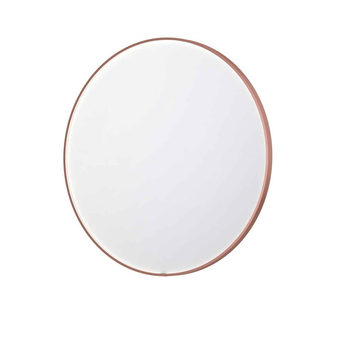 Ink SP24 spiegel rond in kader 120cm directe LED - geborsteld koper