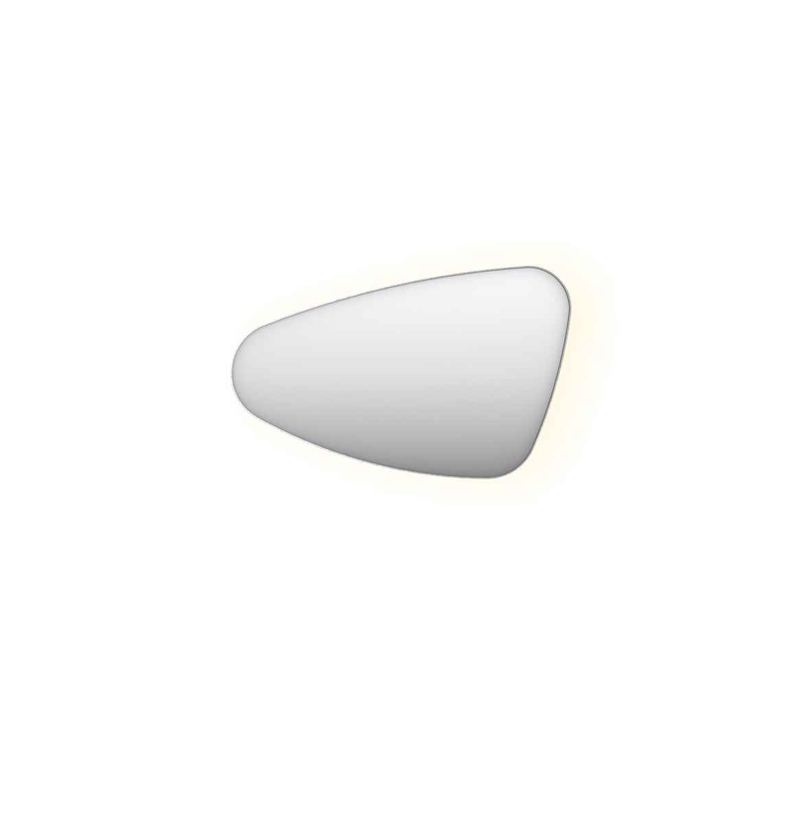 Ink SP23 spiegel organisch in kader 80x50cm indirecte LED - links - geborsteld RVS