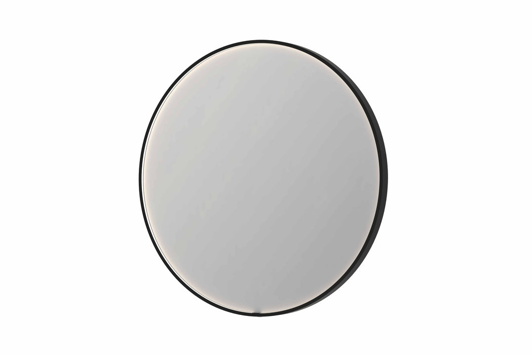 Ink SP24 spiegel rond 100cm met kader - direct LED verlichting rondom, geborsteld RVS - 8409333