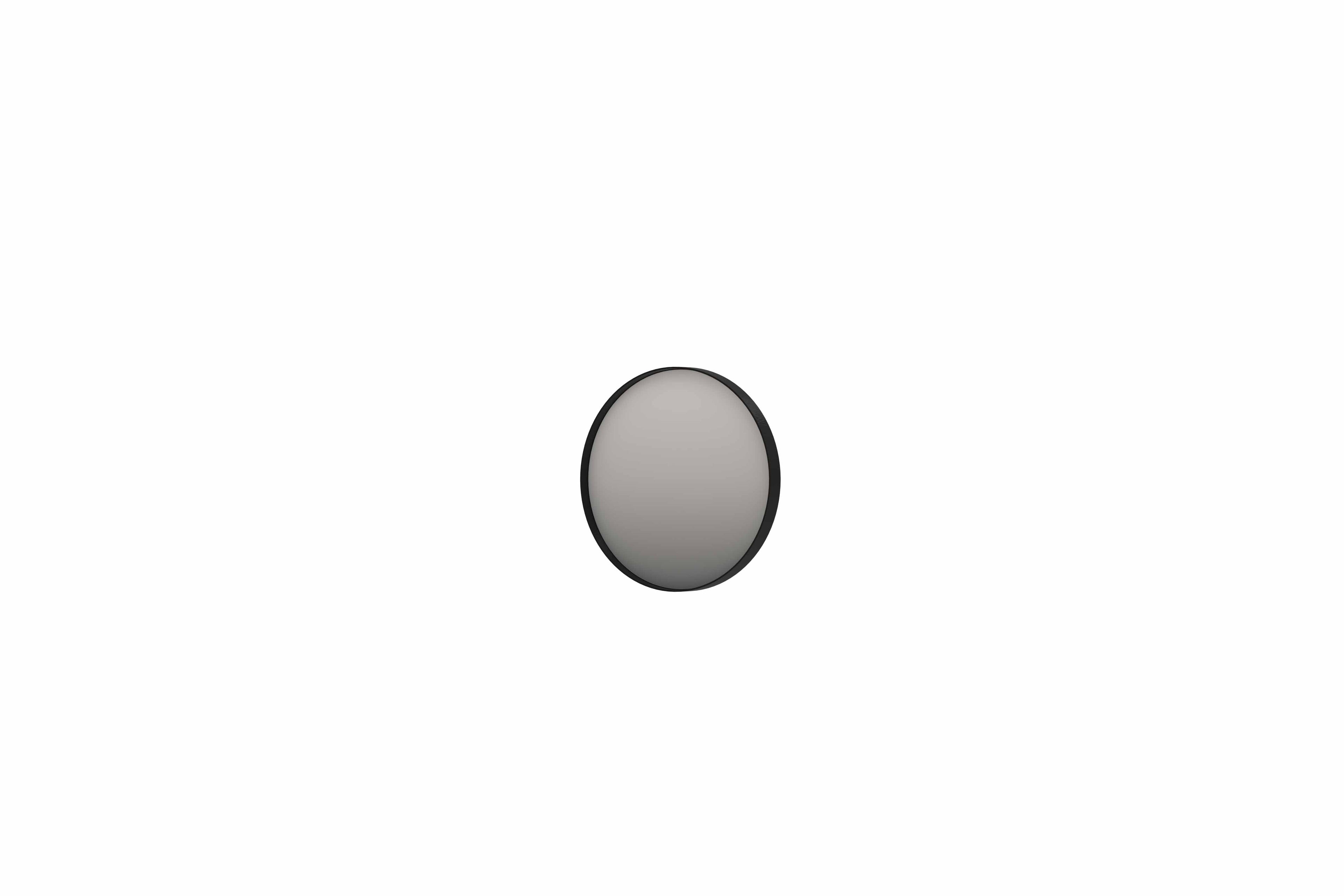 Ink SP17 spiegel rond in kader 80cm indirecte LED - geborsteld metal black