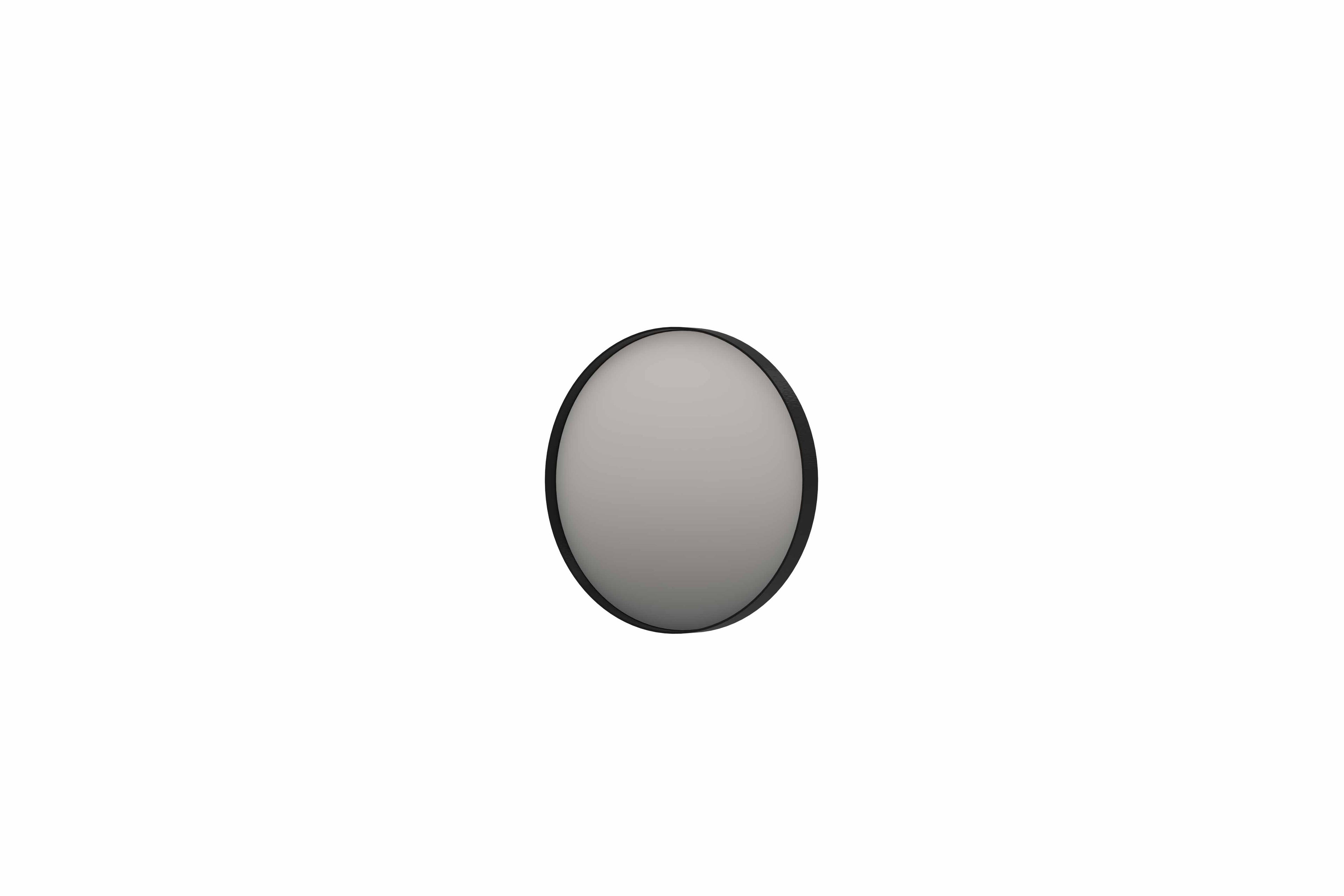 Ink SP17 spiegel rond in kader 120cm indirecte LED - geborsteld metal black