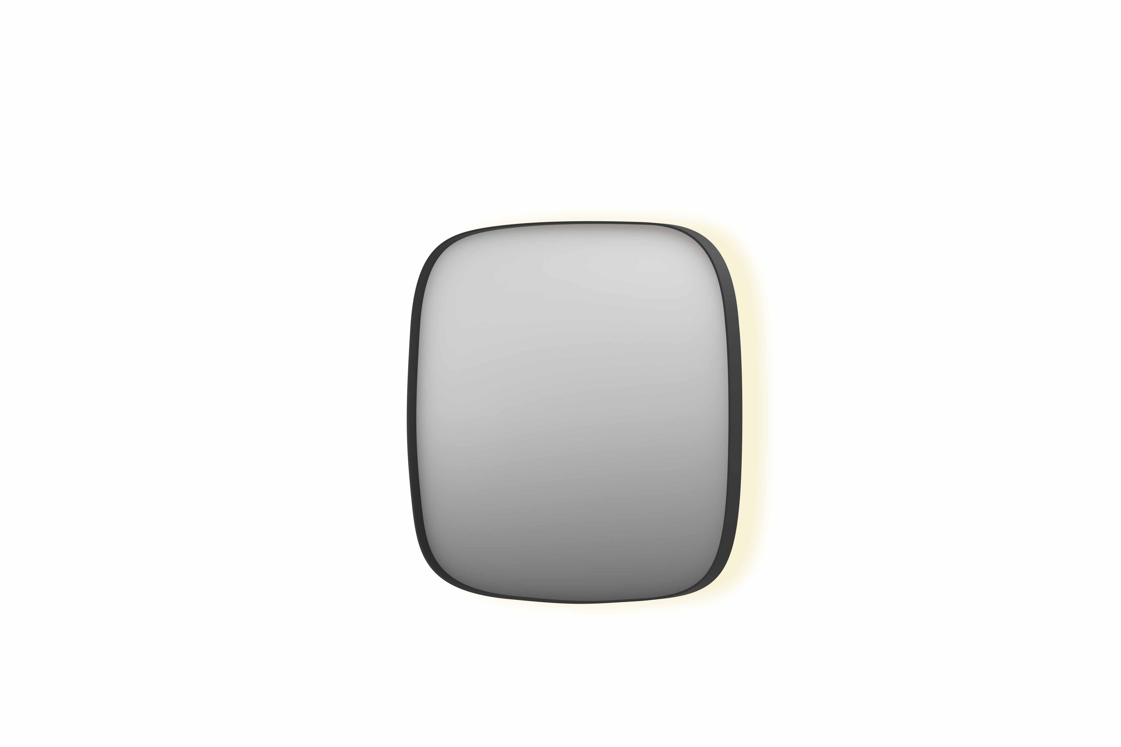 Ink SP30 spiegel contour in kader 100x100cm indirecte LED - mat zwart