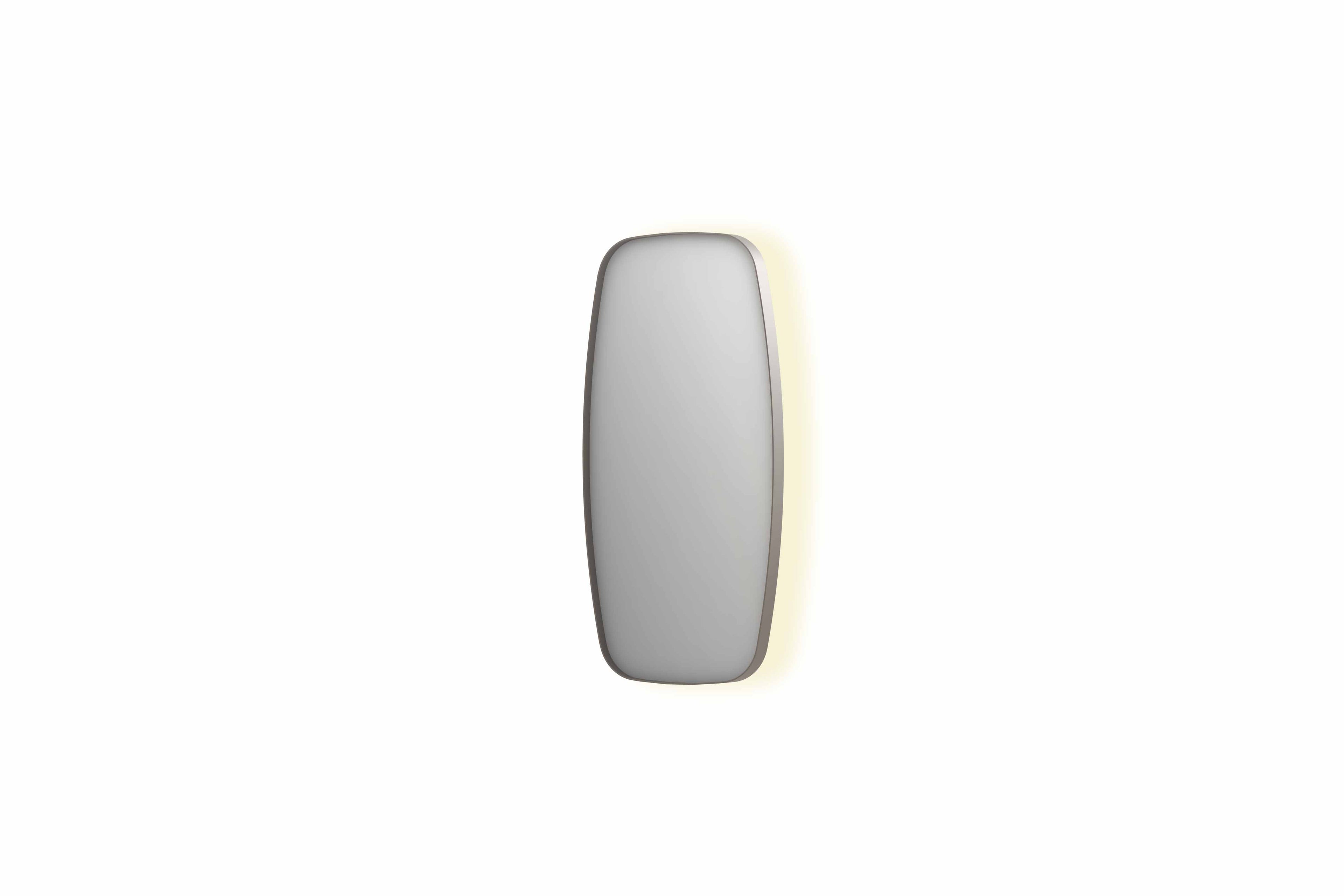 Ink SP30 spiegel contour in kader 40x80cm indirecte LED - geborsteld RVS