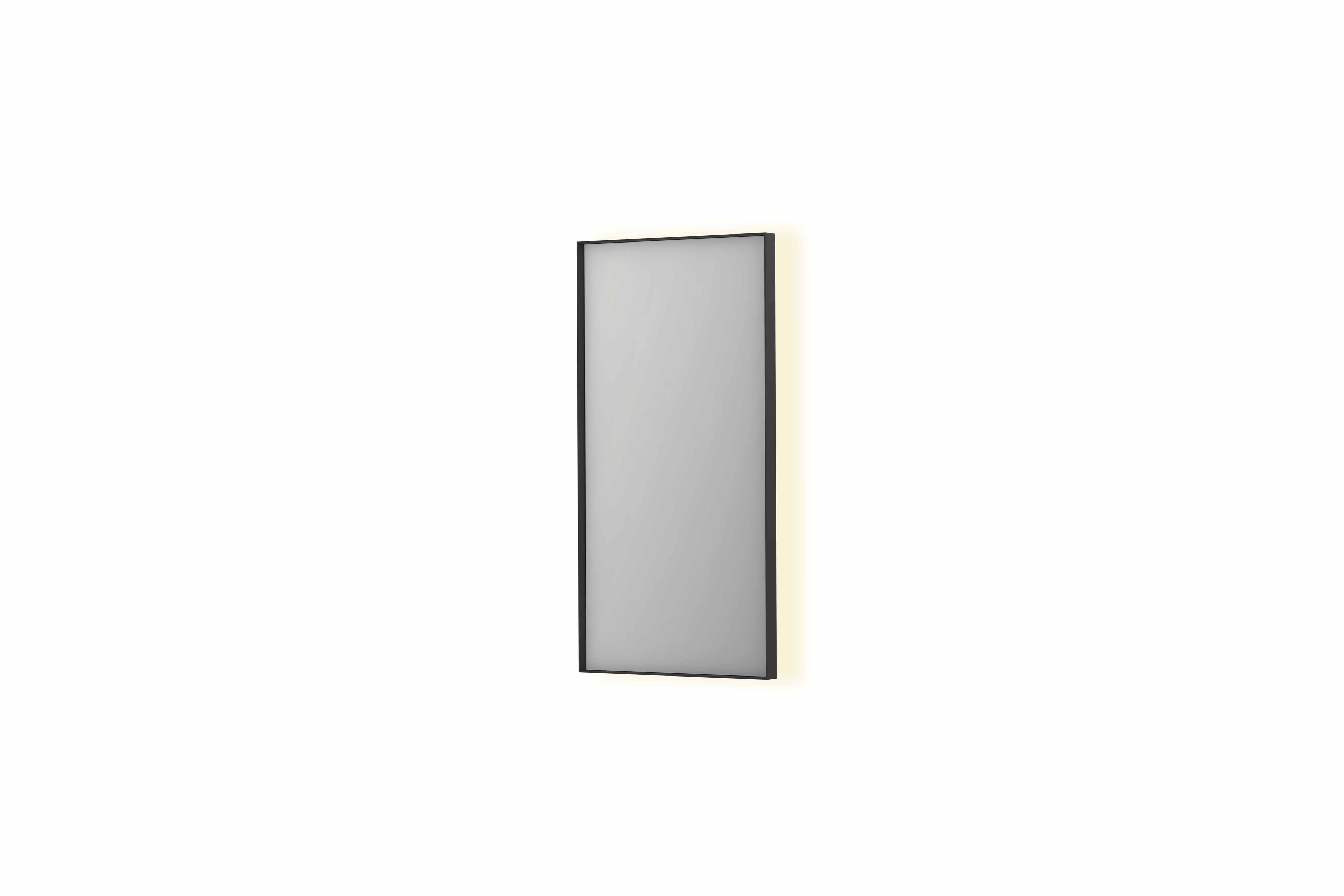 Ink SP32 spiegel in kader 40x80cm indirecte LED verlichting rondom - mat zwart