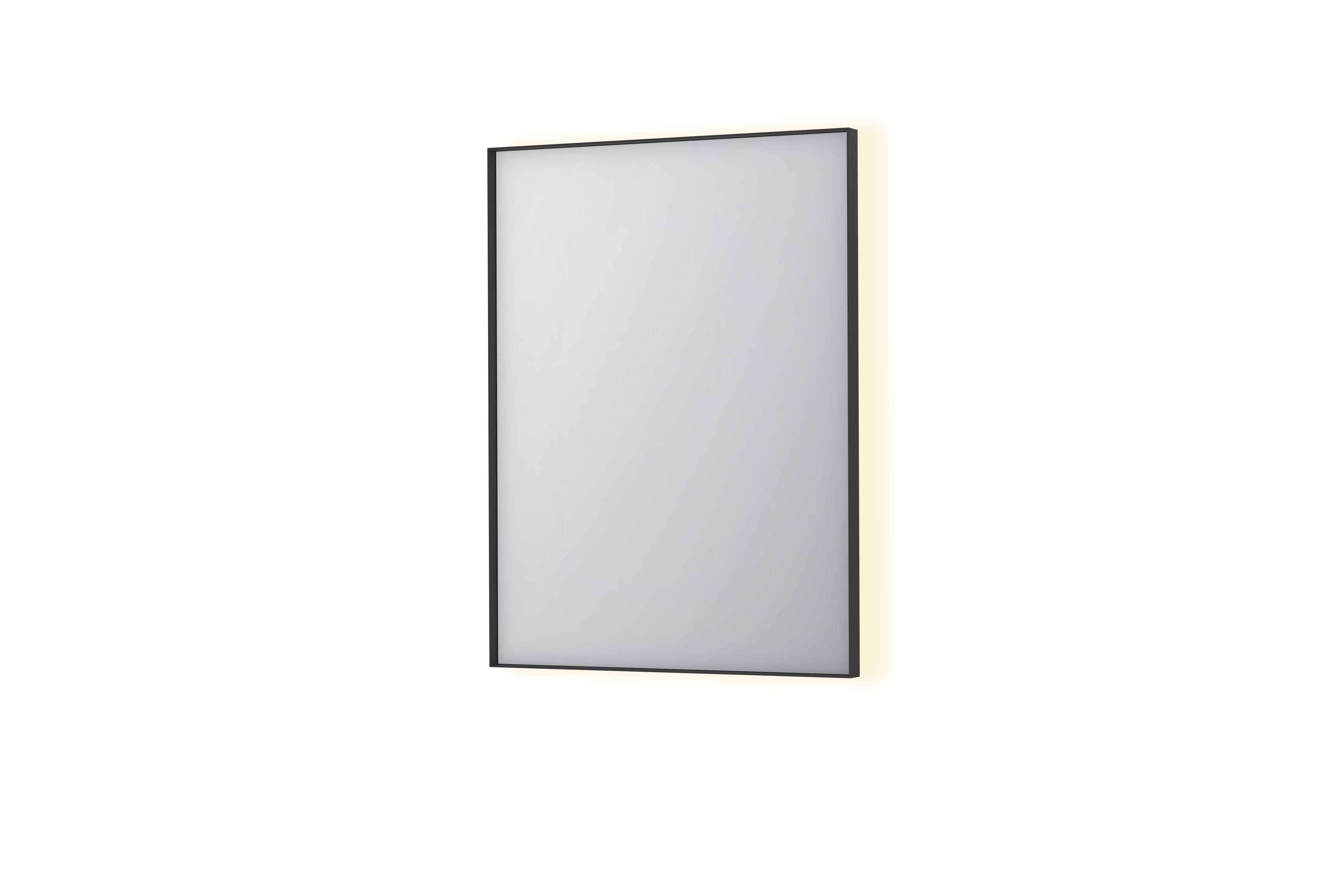 Ink SP32 spiegel in kader 60x80cm indirecte LED verlichting rondom - mat zwart