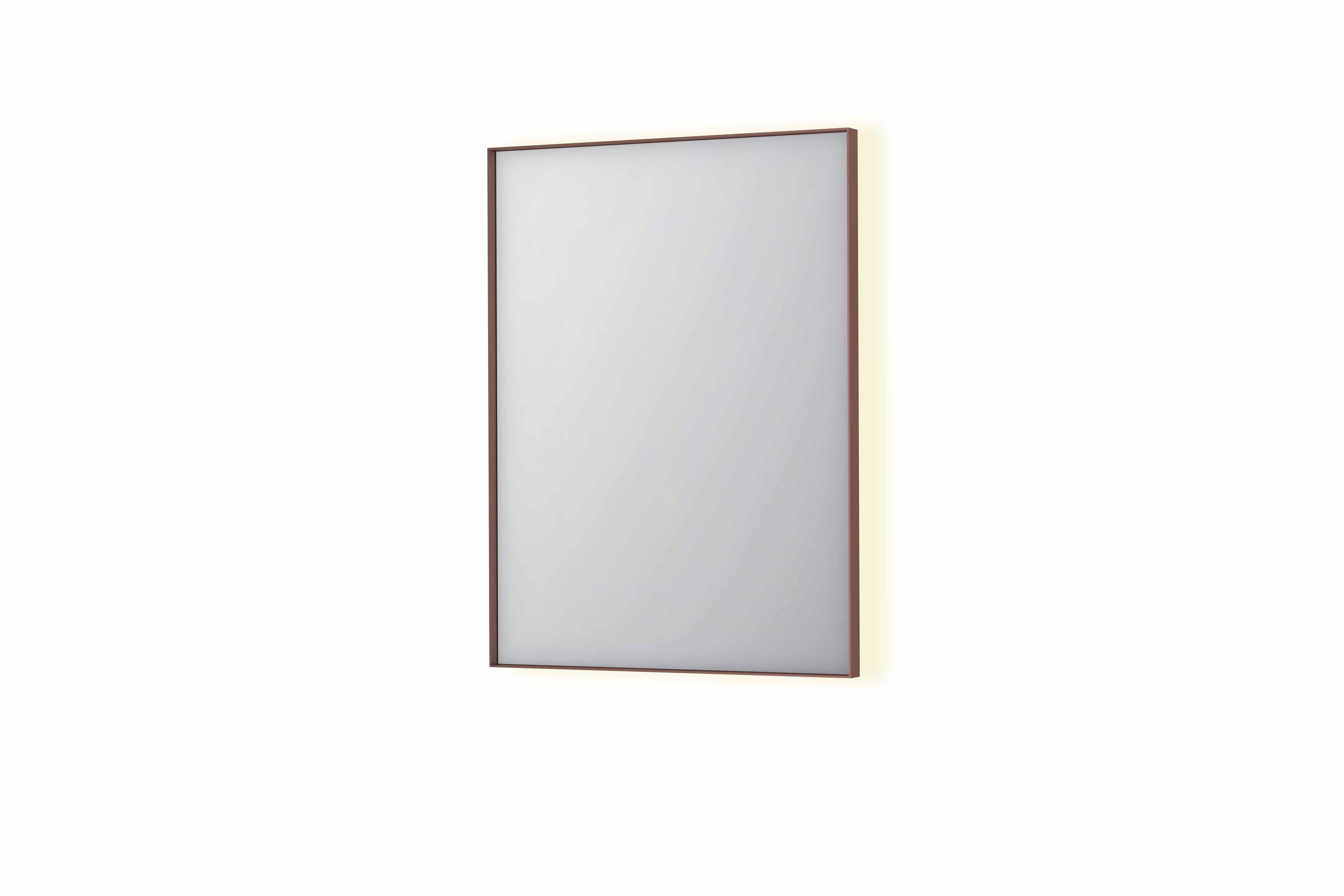 Ink SP32 spiegel in kader 60x80cm indirecte LED verlichting rondom - geborsteld koper
