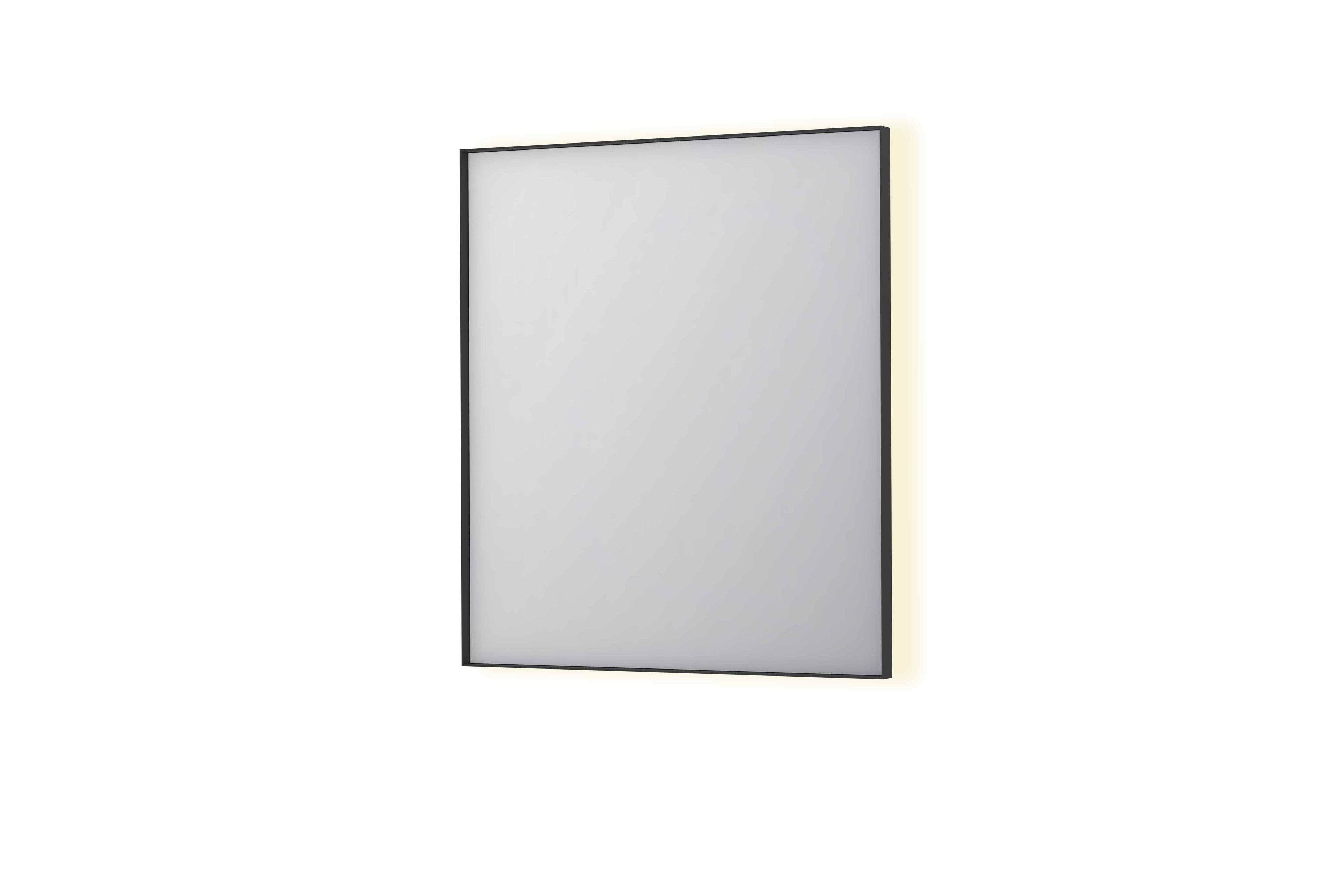 Ink SP32 spiegel in kader 70x80cm indirecte LED verlichting rondom - mat zwart