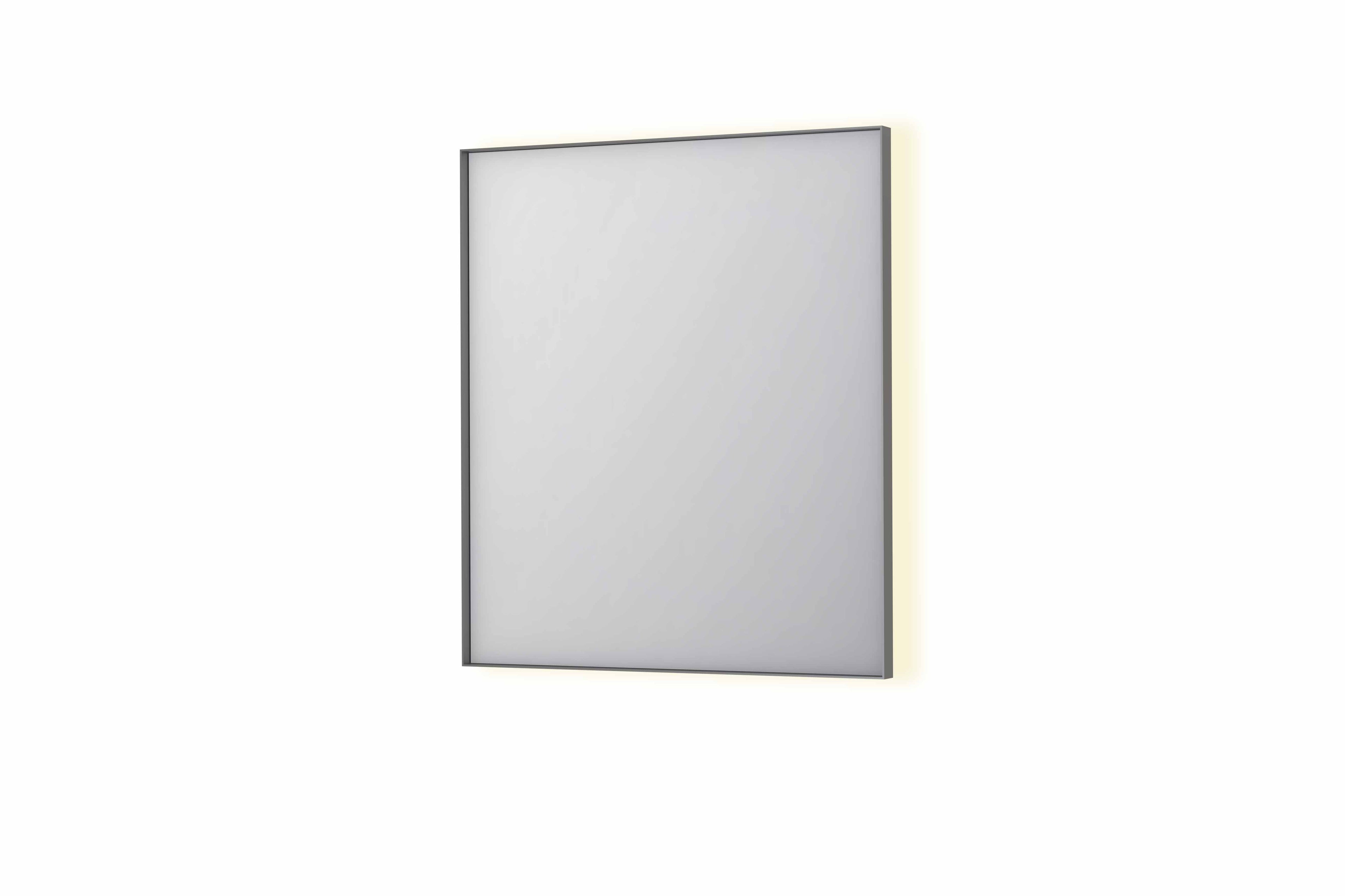 Ink SP32 spiegel in kader 70x80cm indirecte LED verlichting rondom - geborsteld RVS