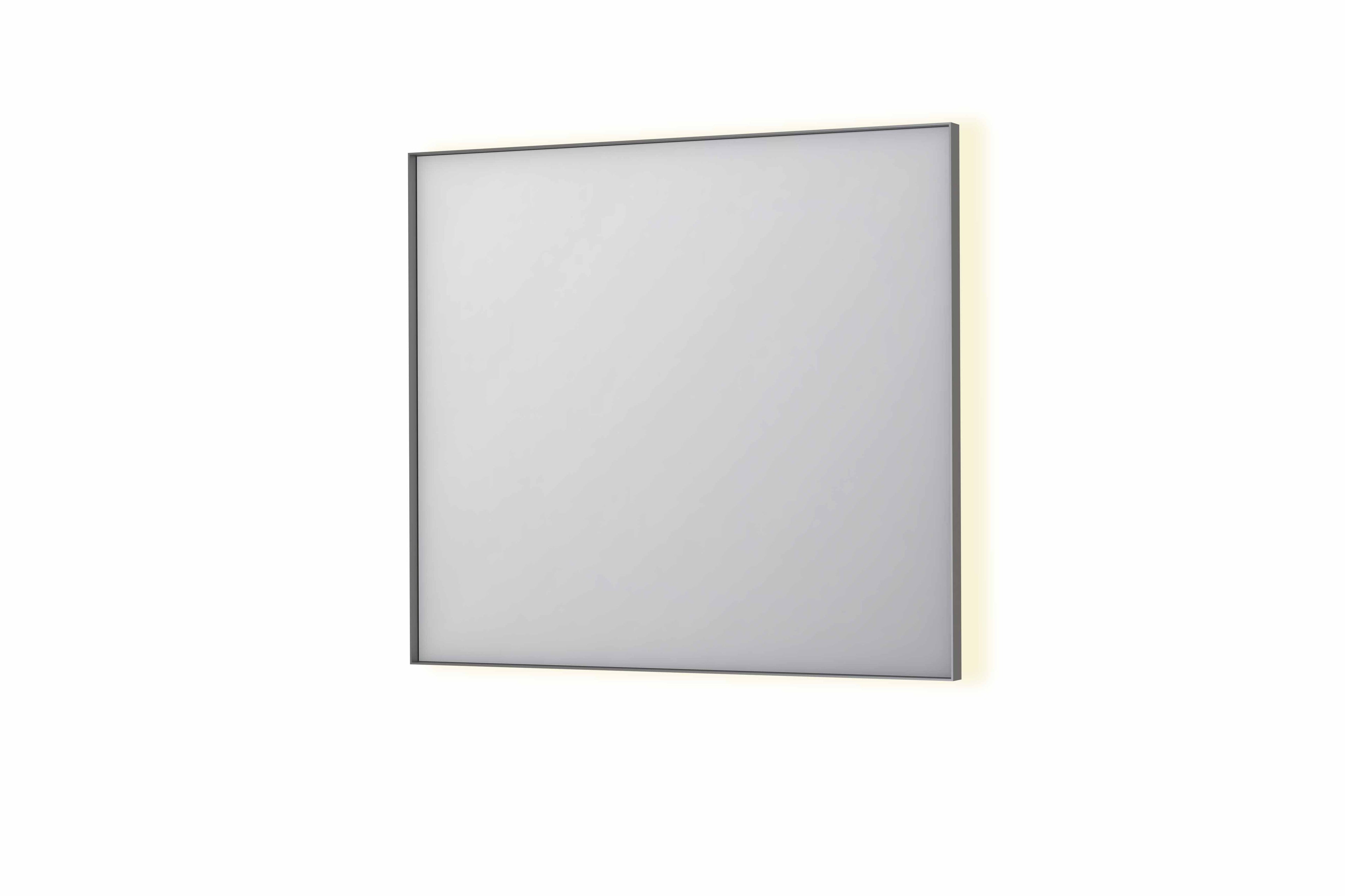 Ink SP32 spiegel in kader 90x80cm - indirecte LED verlichting rondom - geborsteld RVS