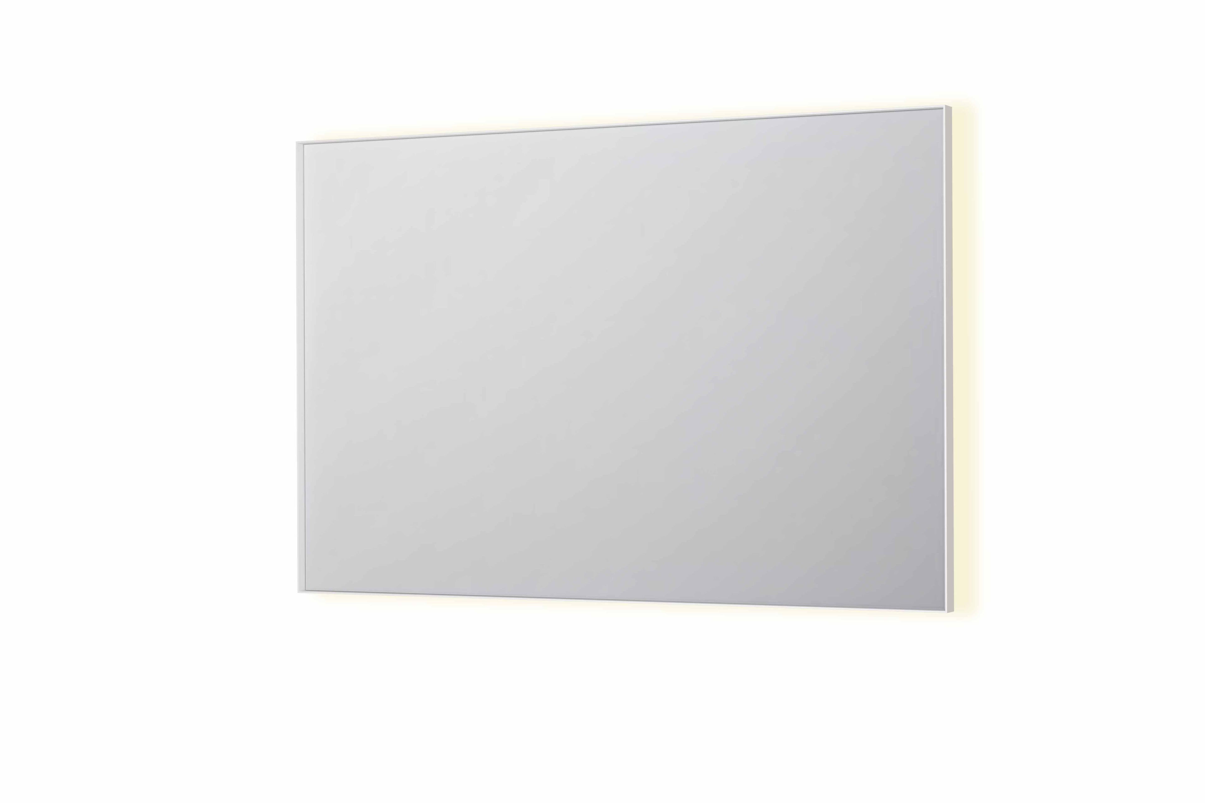 Ink SP32 spiegel in kader 120x80cm indirecte LED verlichting rondom - mat wit
