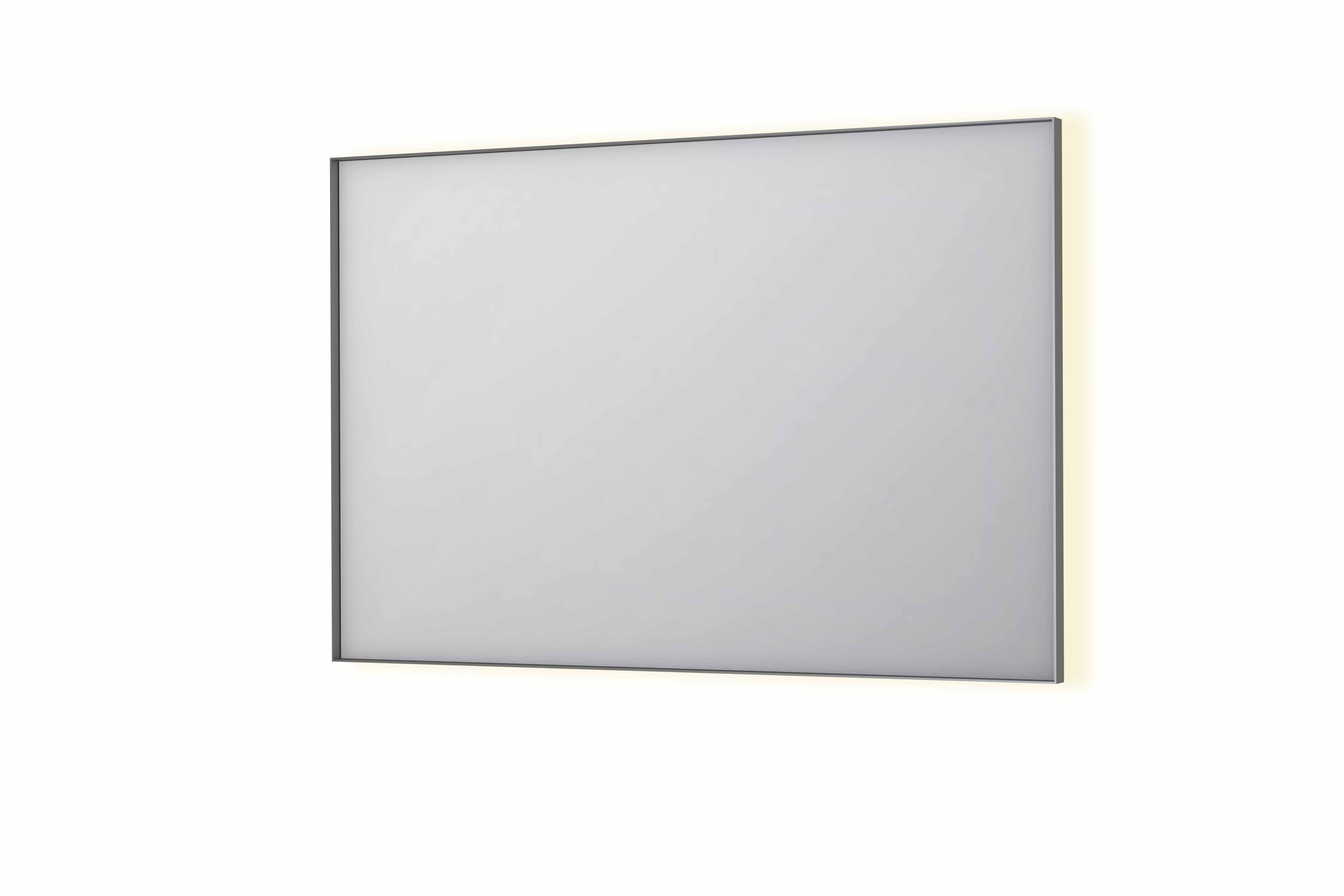 Ink SP32 spiegel in kader 120x80cm indirecte LED verlichting rondom - geborsteld RVS
