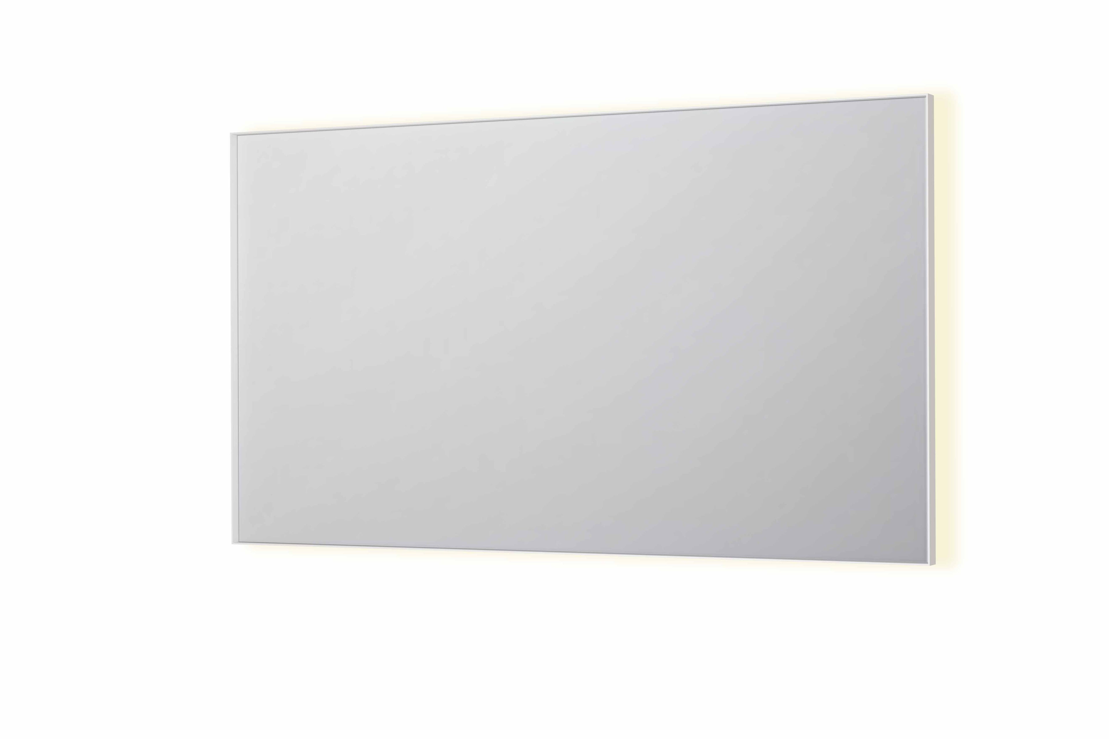 Ink SP32 spiegel in kader 140x80cm indirecte LED verlichting rondom - mat wit
