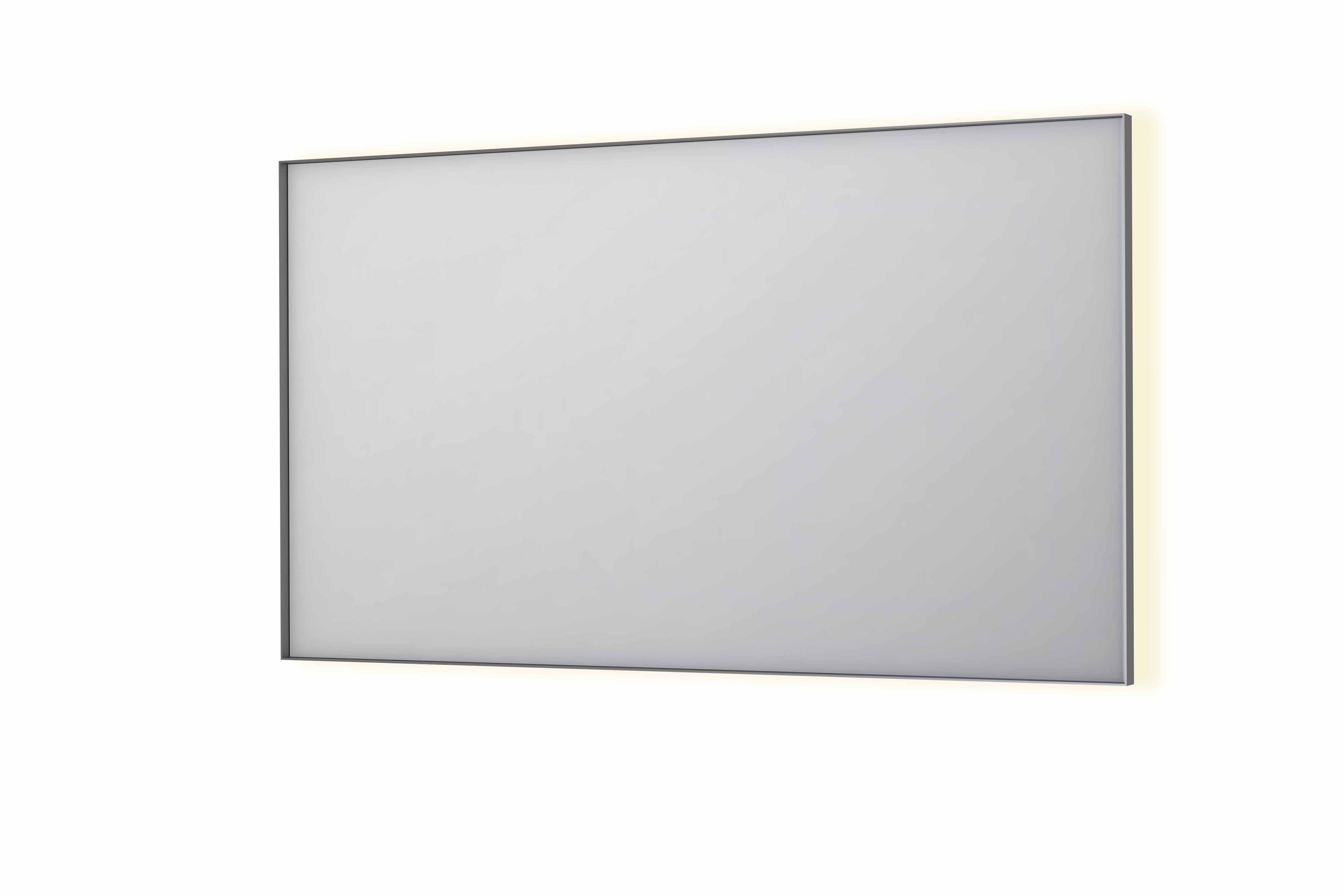 Ink SP32 spiegel in kader 140x80cm indirecte LED verlichting rondom - geborsteld RVS