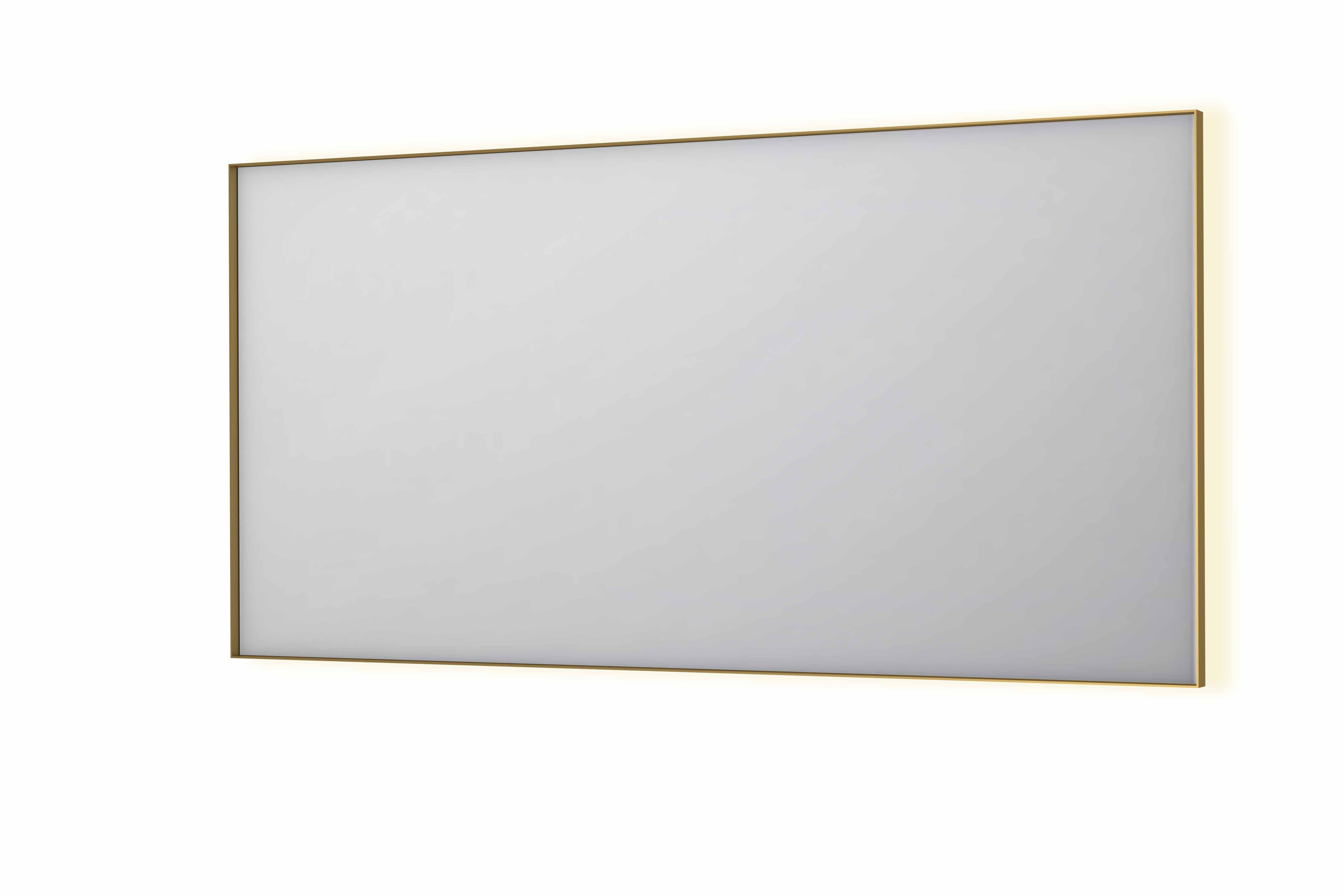Ink SP32 spiegel in kader 160x80cm indirecte LED verlichting rondom - Geborsteld Mat Goud