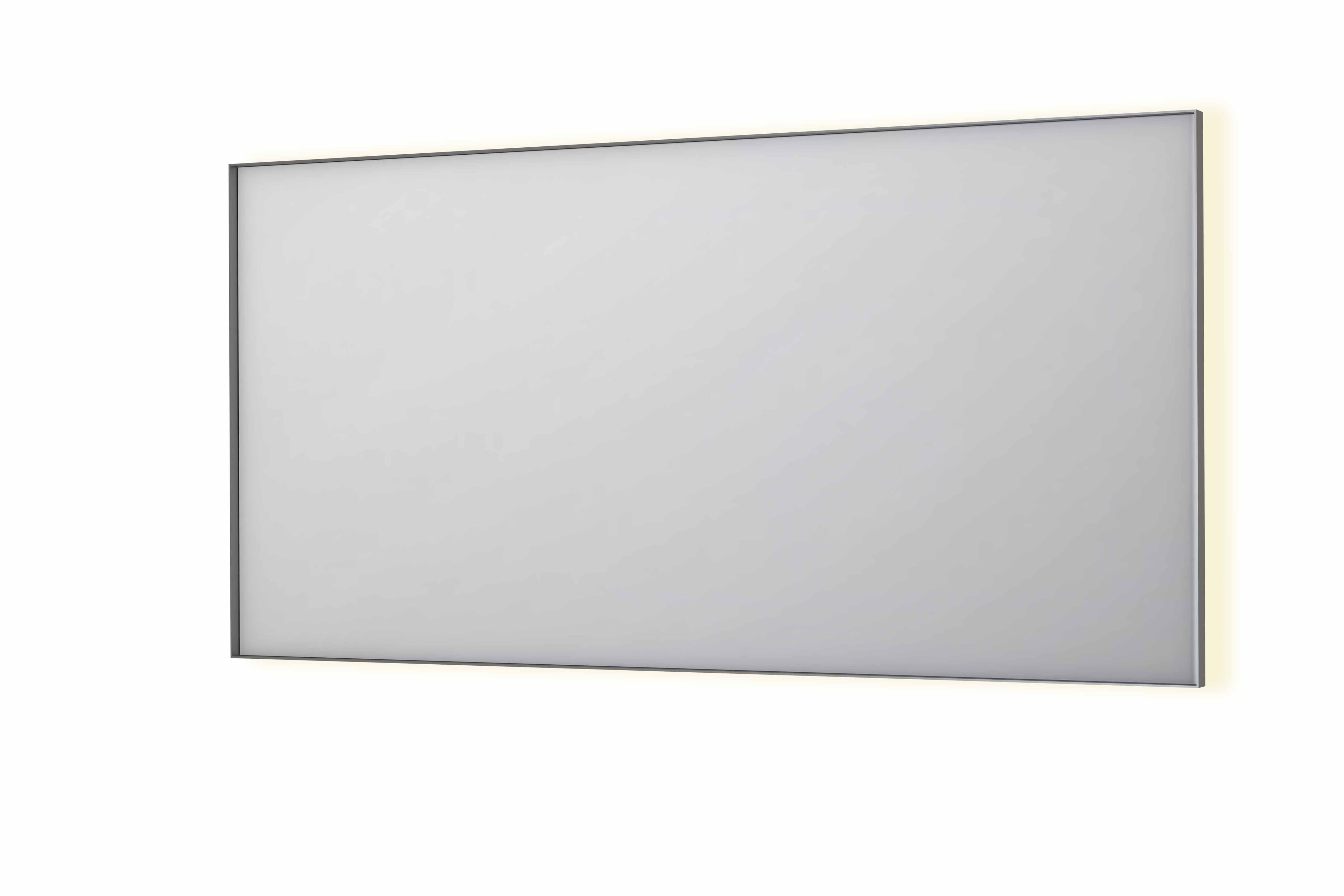 Ink SP32 spiegel in kader 160x80cm indirecte LED verlichting rondom - geborsteld RVS