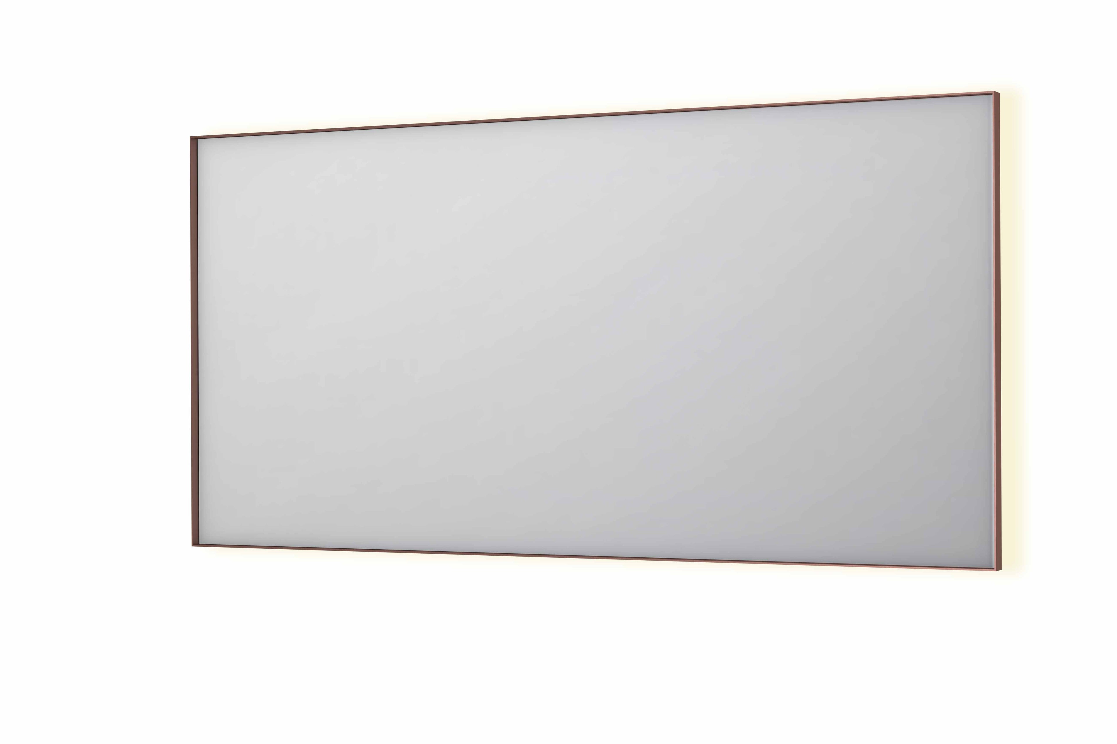 Ink SP32 spiegel in kader 160x80cm indirecte LED verlichting rondom - geborsteld koper