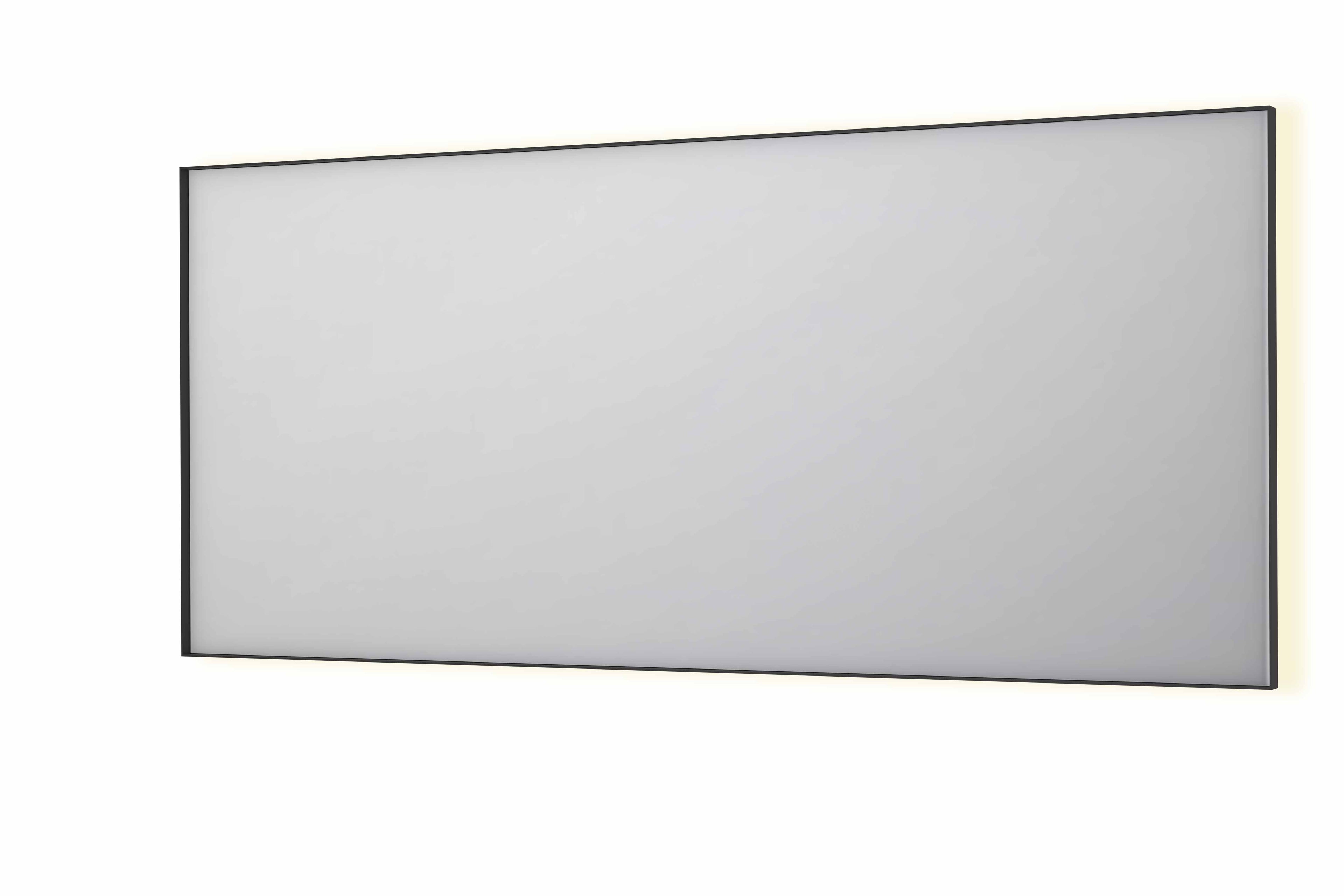 Ink SP32 spiegel in kader 180x80cm indirecte LED verlichting rondom - mat zwart