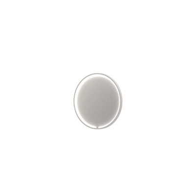 Ink SP33 spiegel rond in kader 60cm directe & indirecte LED - mat wit