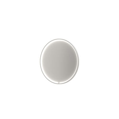 Ink SP33 spiegel rond in kader 80cm directe & indirecte LED - mat wit