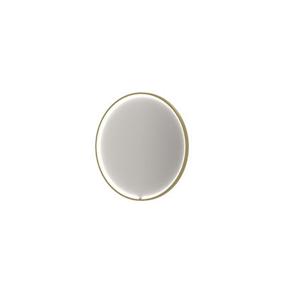 Ink SP33 spiegel rond in kader 80cm directe & indirecte LED - Geborsteld Mat Goud