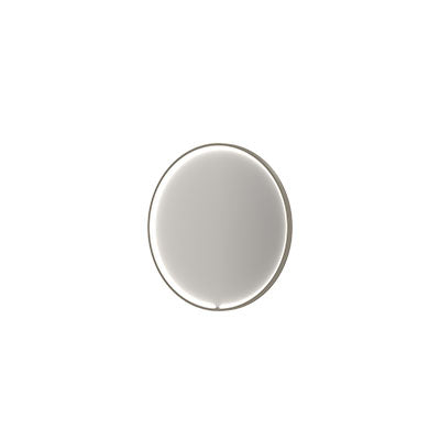 Ink SP33 spiegel rond in kader 80cm directe & indirecte LED - geborsteld RVS