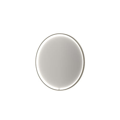 Ink SP33 spiegel rond in kader 100cm directe & indirecte LED - geborsteld rvs