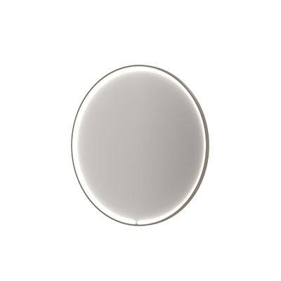 Ink SP33 spiegel rond in kader 120cm directe & indirecte LED - geborsteld RVS