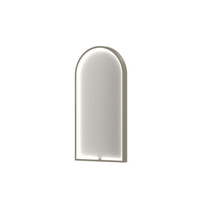 Ink SP37 spiegel toog in kader 40x80cm directe LED - geborsteld RVS