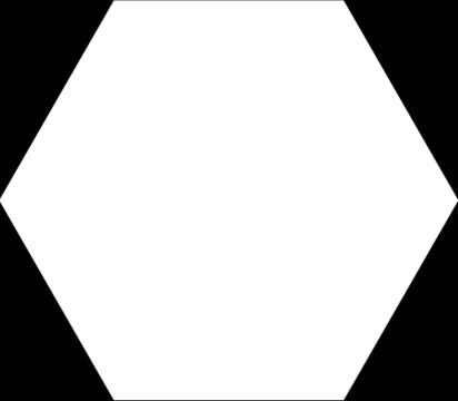 Ceramica Bardelli, Hexa - Bianco, Naturale, 17x15cm, 8.50mm, Rett.