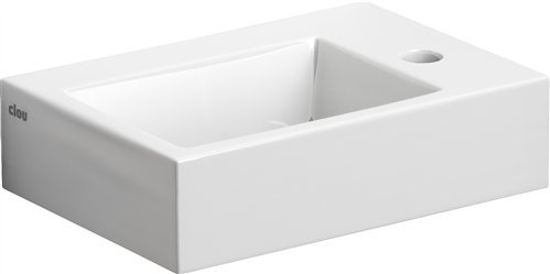 Clou Flush 2 fontein met kraangat en plug, wit keramiek - CL/03.03020-1