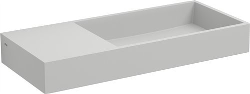 Clou Mini Wash Me Plus fontein 56cm zonder kraangat links, aluite - CL/03.13234