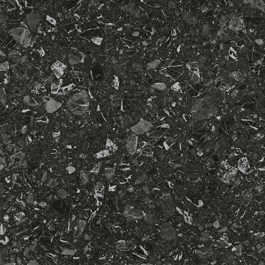 Vives Ceramica, Luna - Negro, Pulido, 79.3x79.3cm, 11.00mm, Rett.