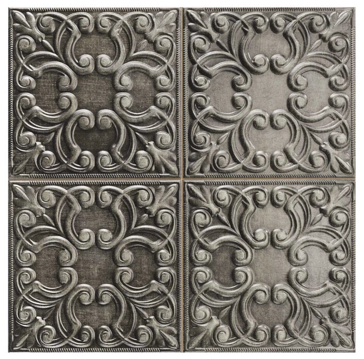 Realonda, Tin Tile - Iron, Brillo, 44x44cm, 10.00mm