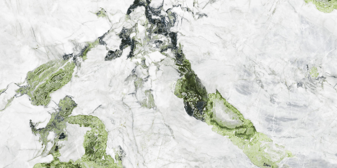 Geotiles, Oyama - Green, Super Polished, 60x120cm, 10.00mm, Rett.