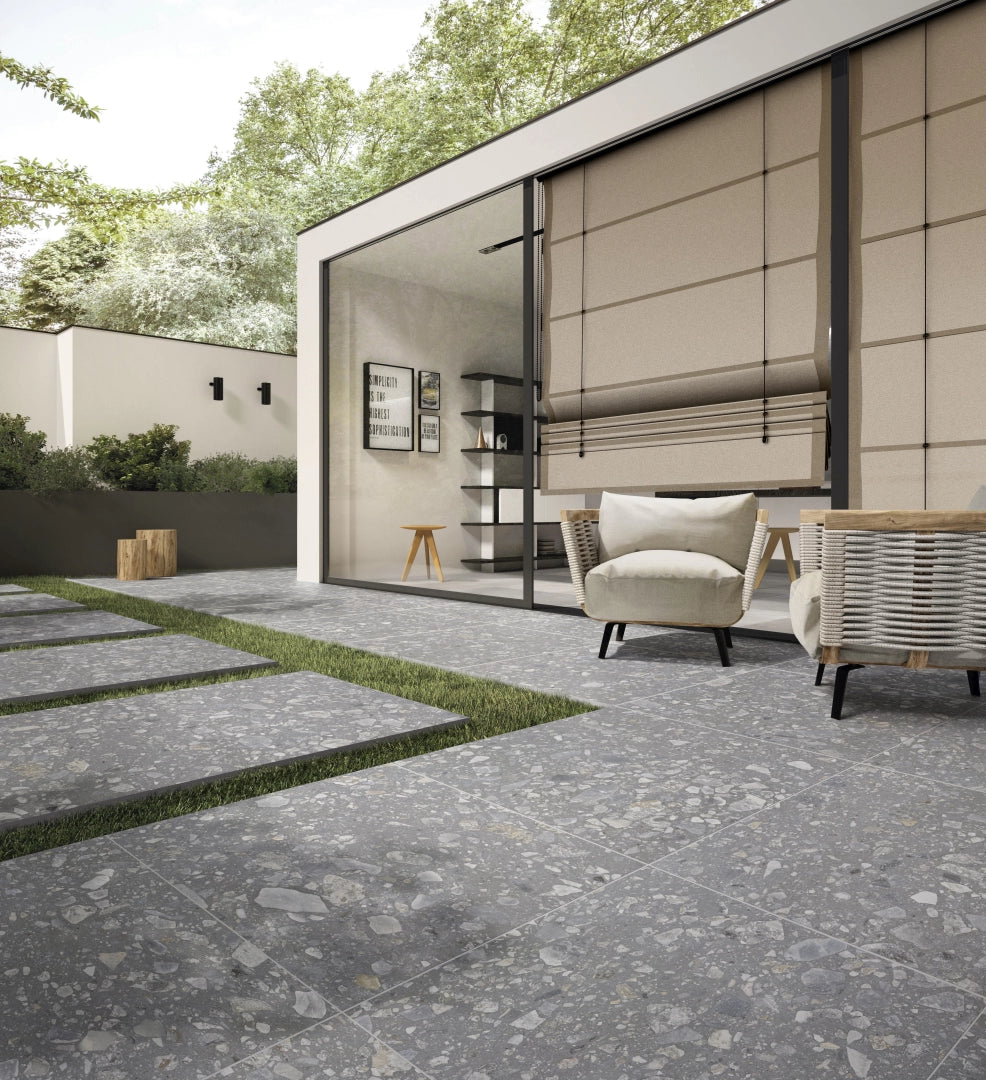 Saime Ceramiche, Grestone - Silver, Grip, 60x120cm, 20.00mm, Rett.