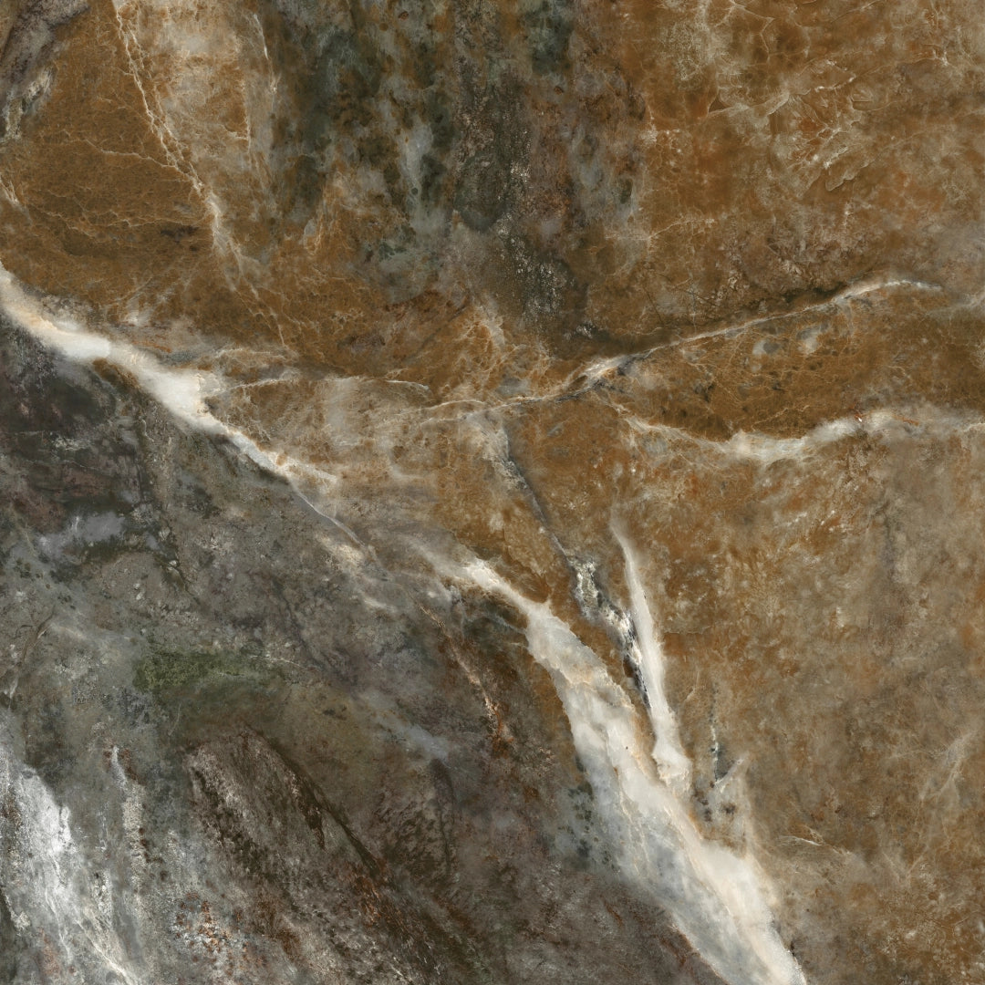 Geotiles, Amazona - M115 - Coffee, Super Polished, 120x120cm, 10.00mm, Rett.