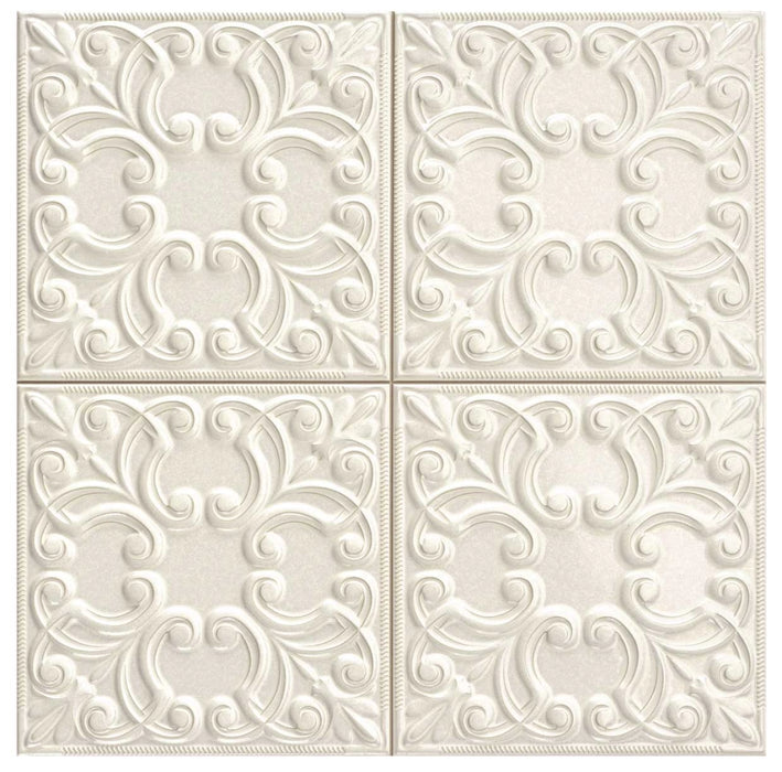 Realonda, Tin Tile - Zinc, Brillo, 44x44cm, 10.00mm