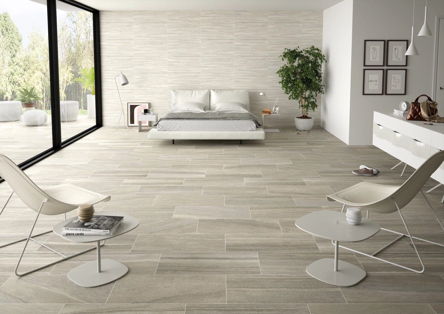 Stn Ceramica, Biron - Beige, Matt, 37x75cm, 10.00mm