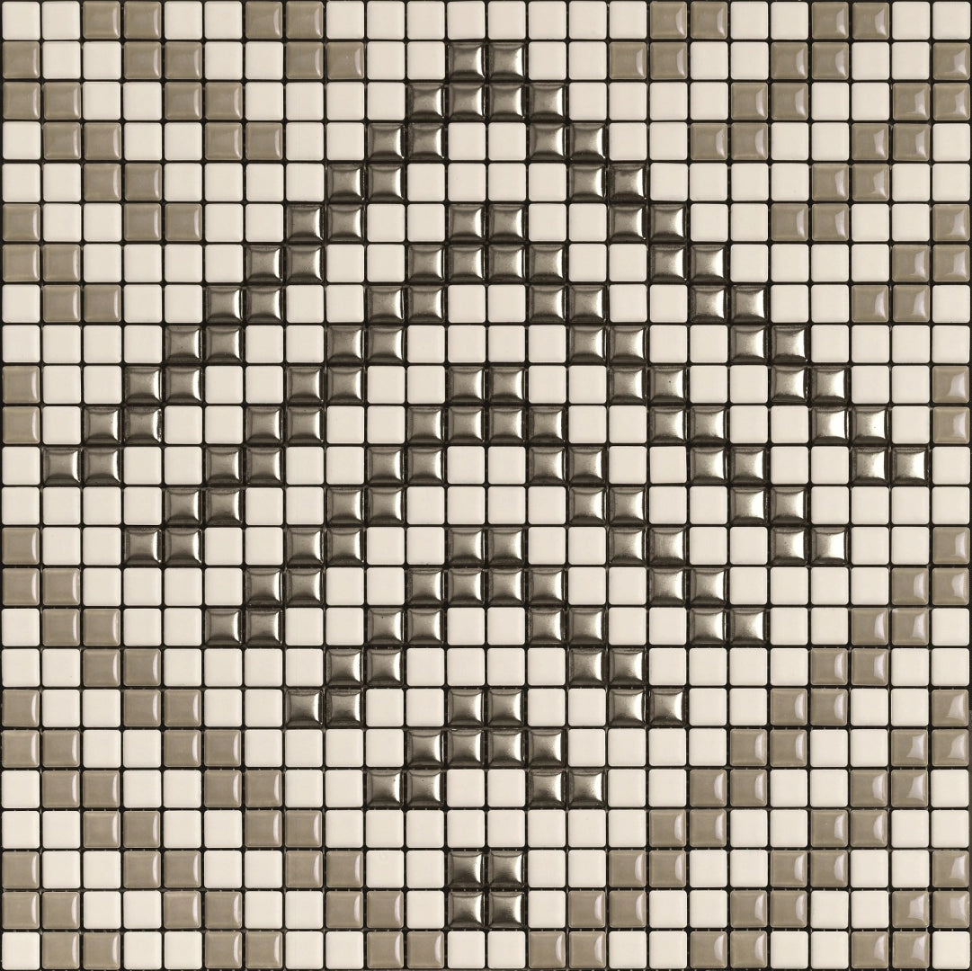 Appiani, Allure - PEGG001 - Peggy 01 Acciaio/Ghiaccio/Taupe, Naturale, 30x30cm, 7.20mm