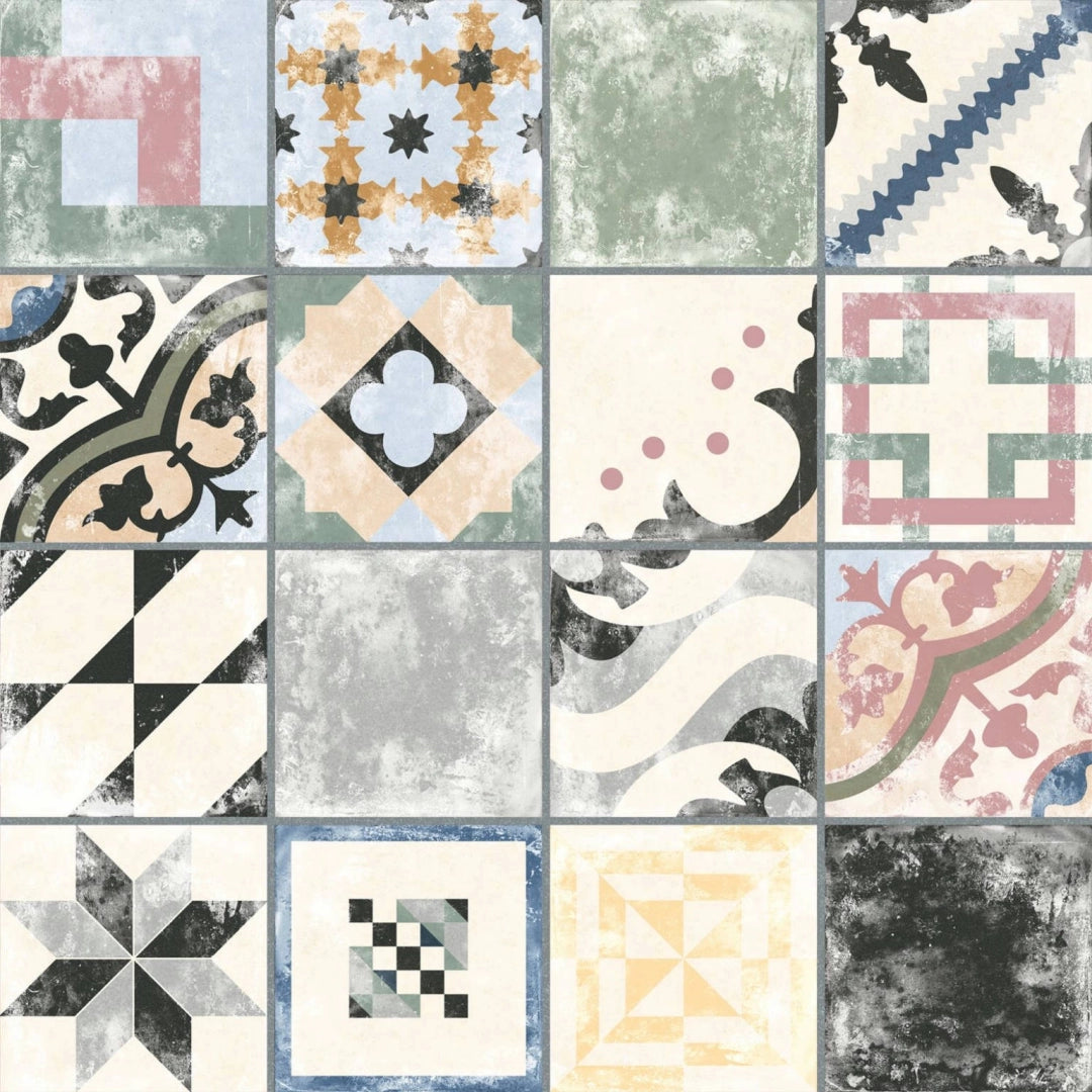 Codicer, Medina - Mix Colors, Naturale, 25x25cm, 10.00mm, Rett.