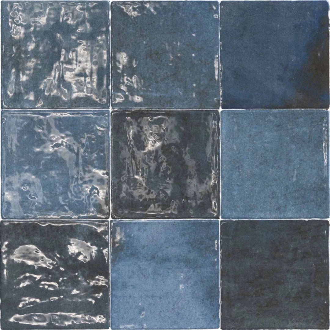 Class Tile, Mycolors - CEMYC010005 - Azul Oscuro, Natural, 10x10cm, 10.00mm, Rett.