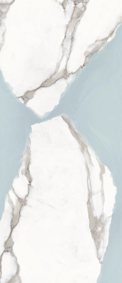 Provenza Ceramiche, Unique Marble - EKRQ - Ambra Calacatta Regale, Full Lappato, 120x278cm, 6.50mm, Rett.