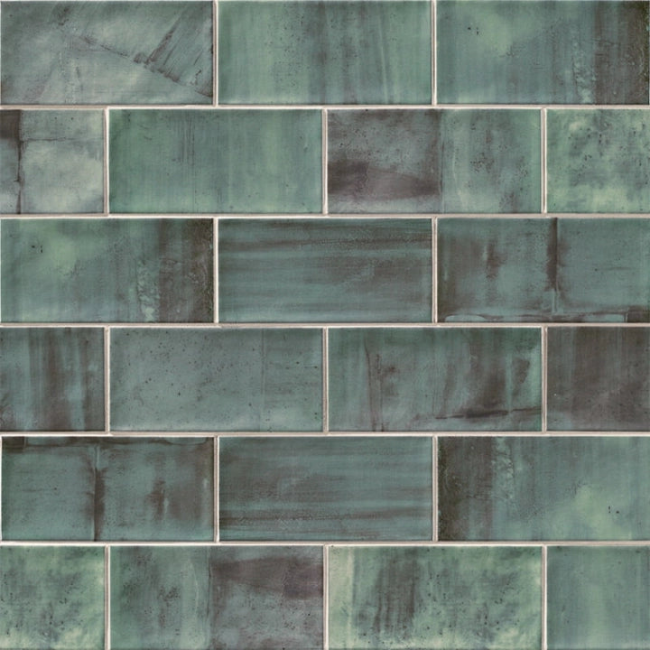 Mainzu, Verona - Verde, Brillo, 10x20cm, 10.00mm