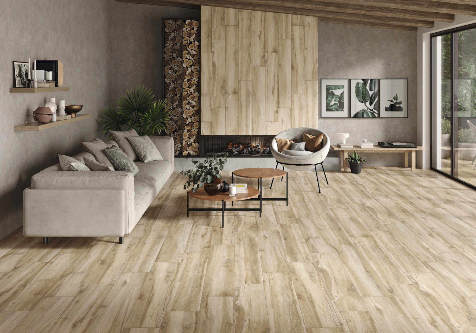 Stn Ceramica, Versat - Nogal, Matt, 23x120cm, 10.00mm, Rett.