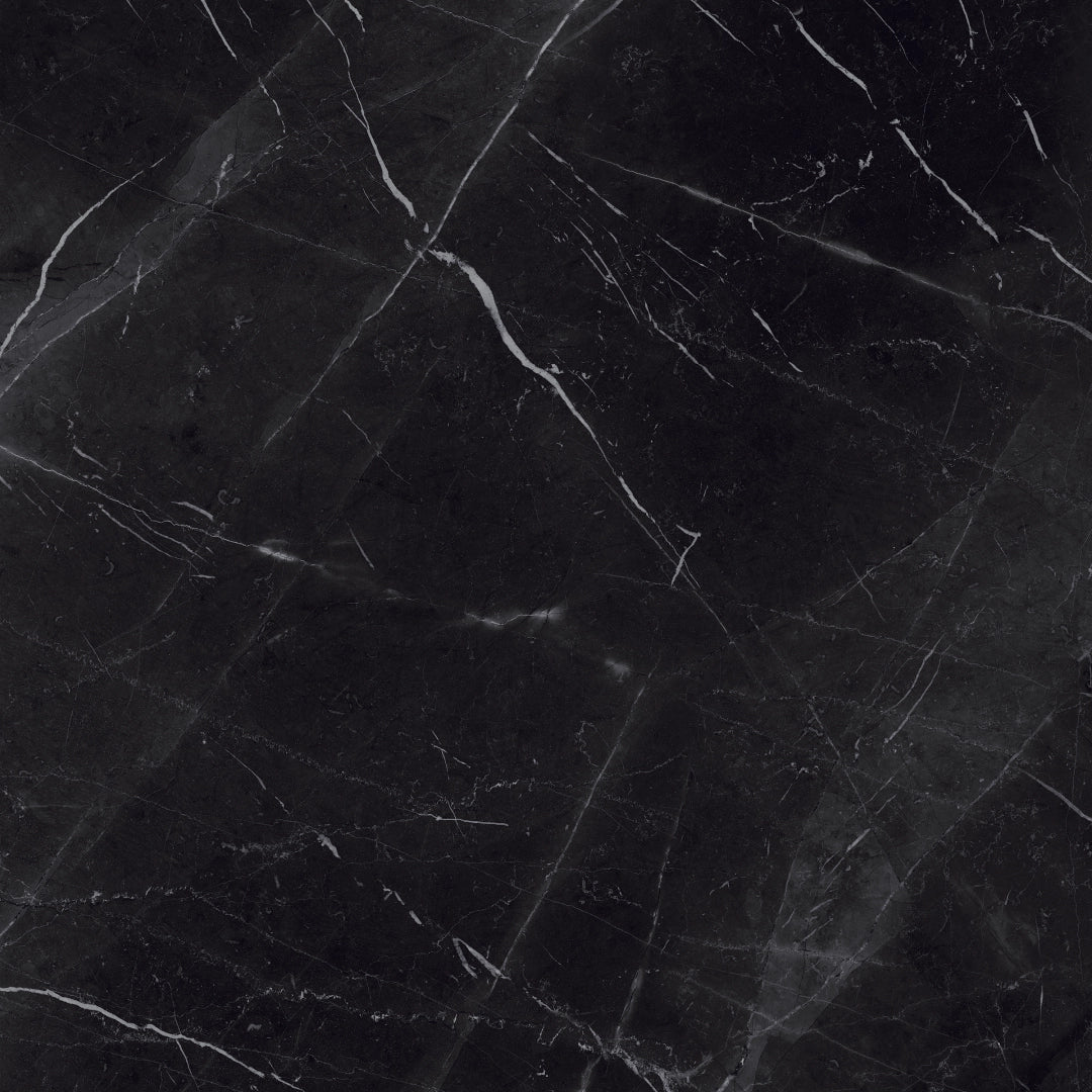 Gardenia Orchidea, La Marmoteca - G0027053 - Marquinia Black, Lux, 120x120cm, 6.00mm, Rett.