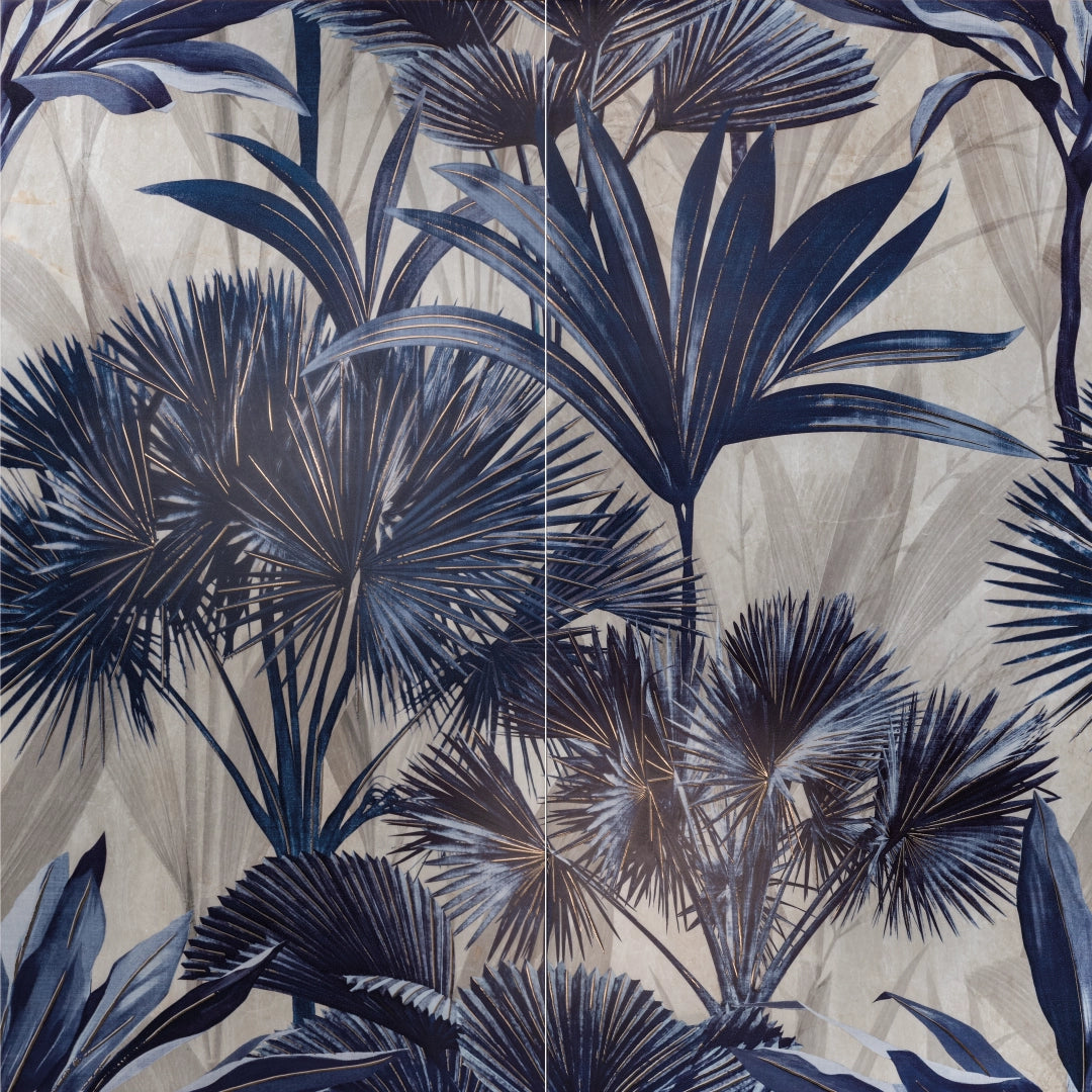 Serenissima Ceramiche, Showall - 1074004 - Wall18 Amazzonia Blu, Naturale, 120x120cm, 9.50mm, Rett.
