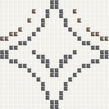 Appiani, Metrica - CERC 002 - Cerchi 02 Dark Grey/Ghiaccio/Rame, Naturale (1.2x1.2), 30x30cm, 7.20mm