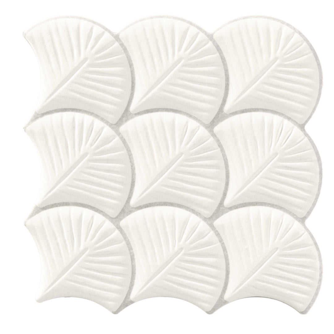 Realonda, Scale Shell - White, Satin, 30.7x30.7cm, 10.00mm